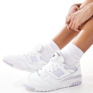 New Balance Women's Sneakers in White and Lavender